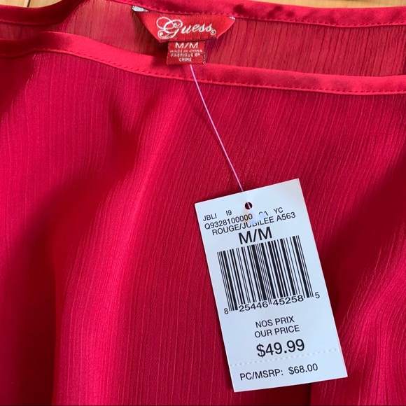 Guess Sheer blouse ( NWT) - Picture 7 of 11